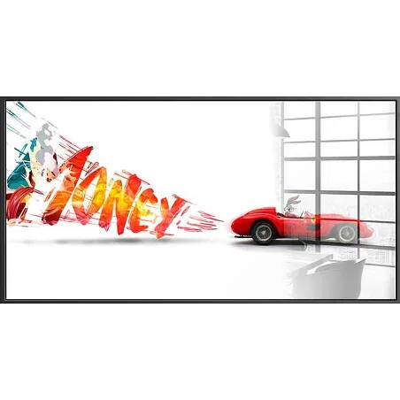 Tableau acrylique Bugs Bunny Ferrari noir