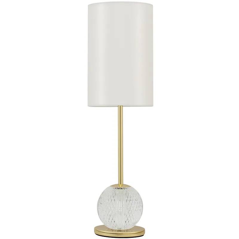 Lampe de table à LED en acrylique et aluminium doré H54