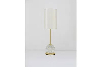Lampe de table à LED en acrylique et aluminium doré