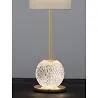 Lampe de table à LED en acrylique et aluminium doré H54