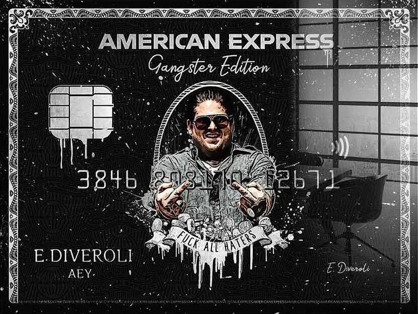 Tableau acrylique American Express Gangster