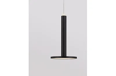 Lampe suspension à LED en métal noir Ø15