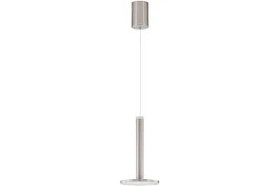 Lampe suspension à LED en métal argenté Ø15