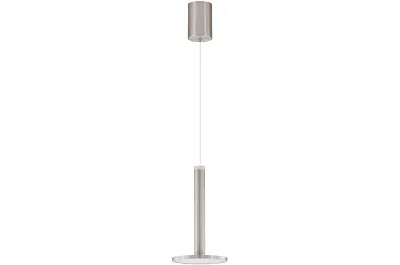 Lampe suspension à LED en métal argenté Ø15