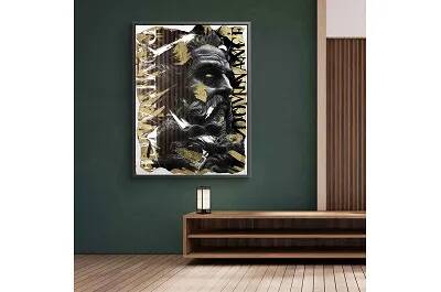 Tableau acrylique Luxury Zeus noir