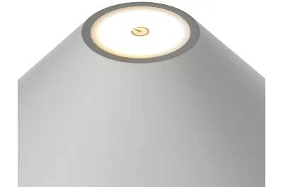 Lampe de table à LED en métal gris clair Ø15