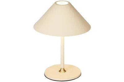 16122 - 175810 - Lampe de table à LED en métal crème Ø15