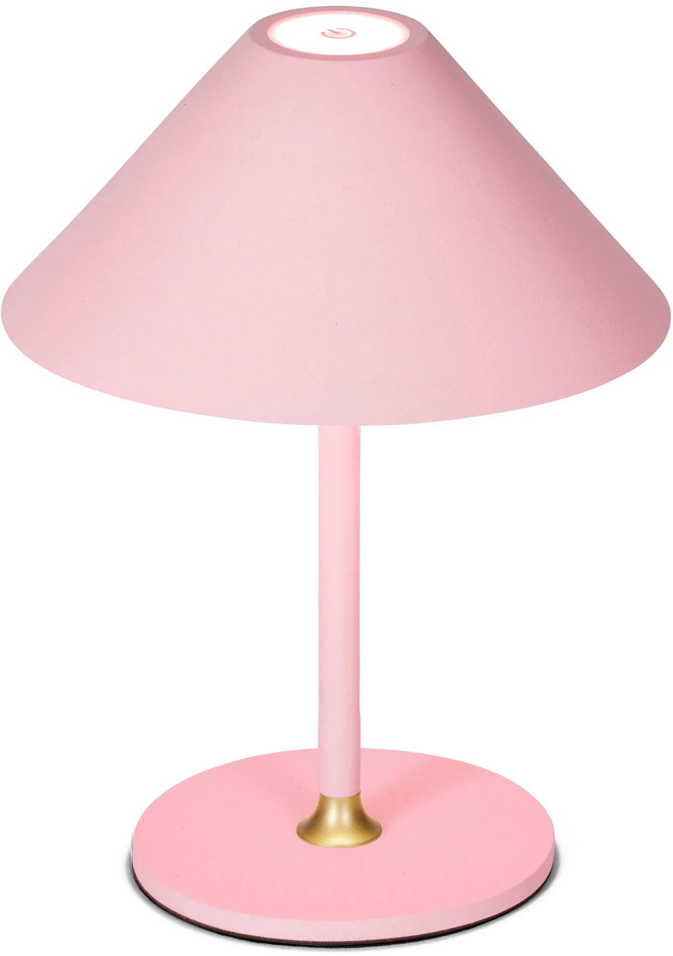 Lampe de table à LED en métal rose Ø15