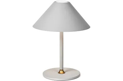 16126 - 175827 - Lampe de table à LED en métal gris clair H25