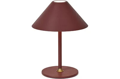 16129 - 175850 - Lampe de table à LED en métal bordeaux Ø19
