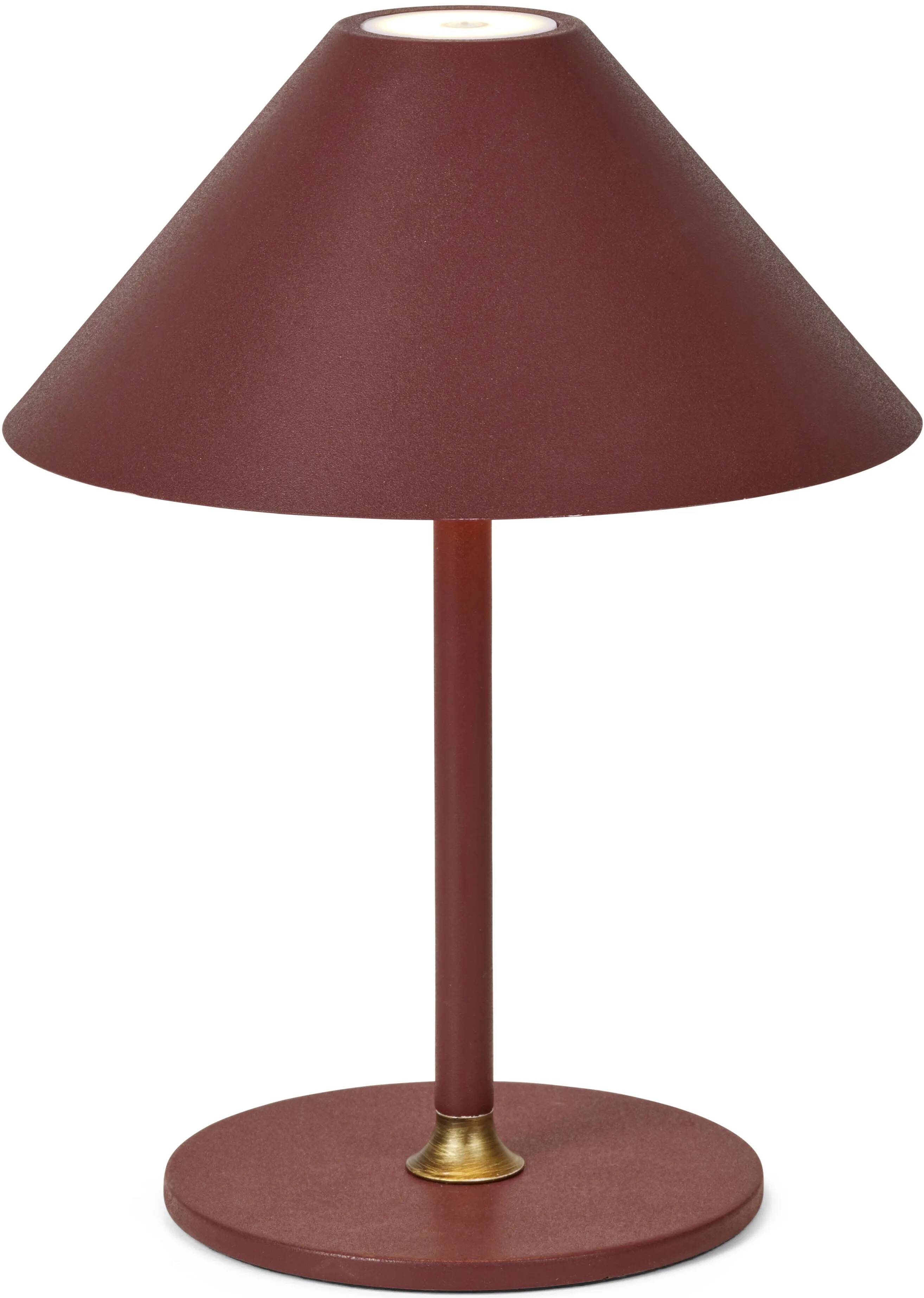 Lampe de table à LED en métal bordeaux Ø19