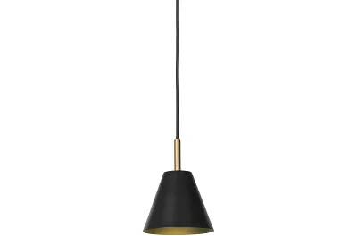 Lampe suspension en métal noir Ø12