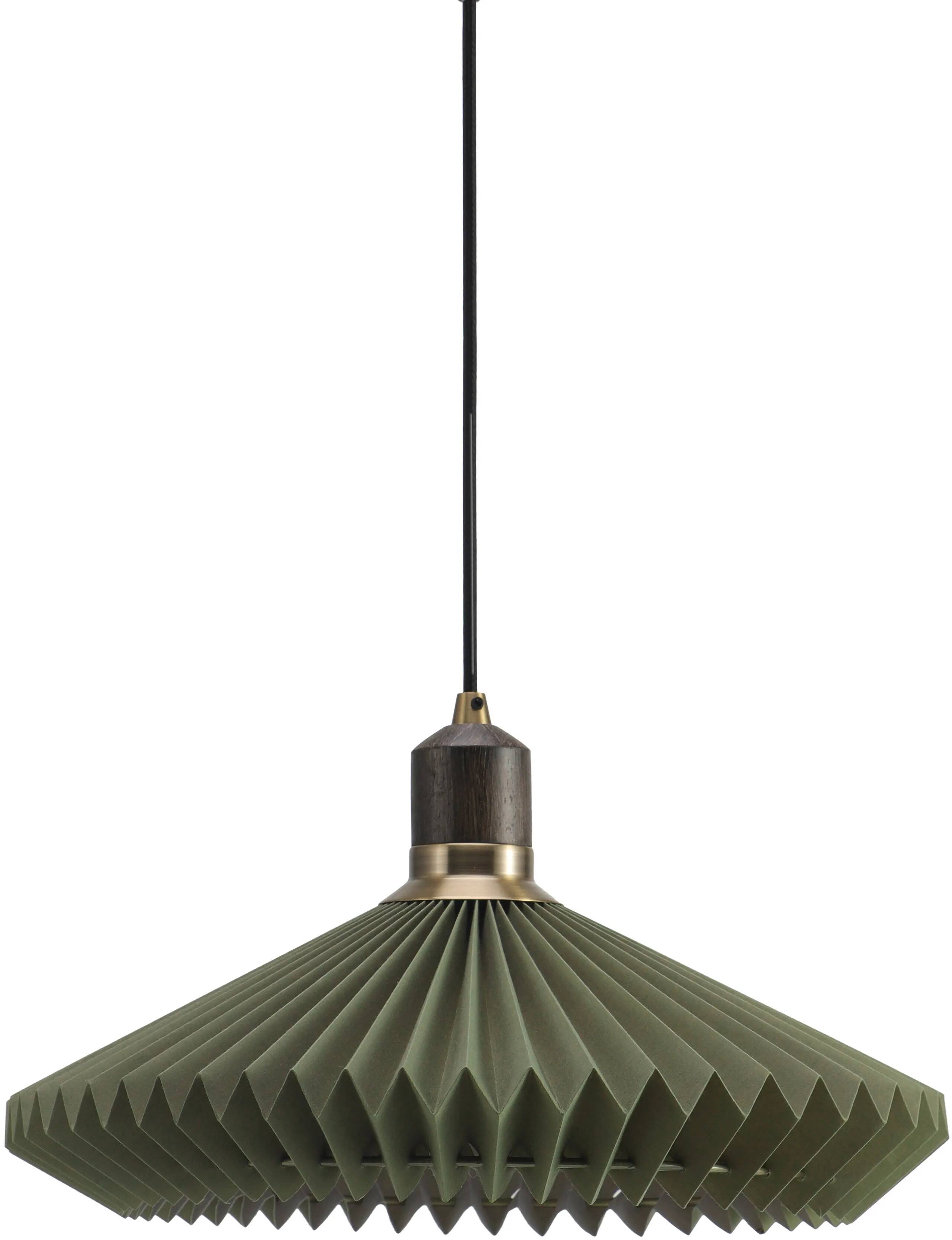 Lampe suspension en PVC vert forêt Ø40