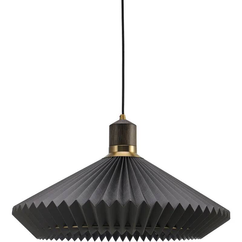 Lampe suspension en PVC brun Ø56