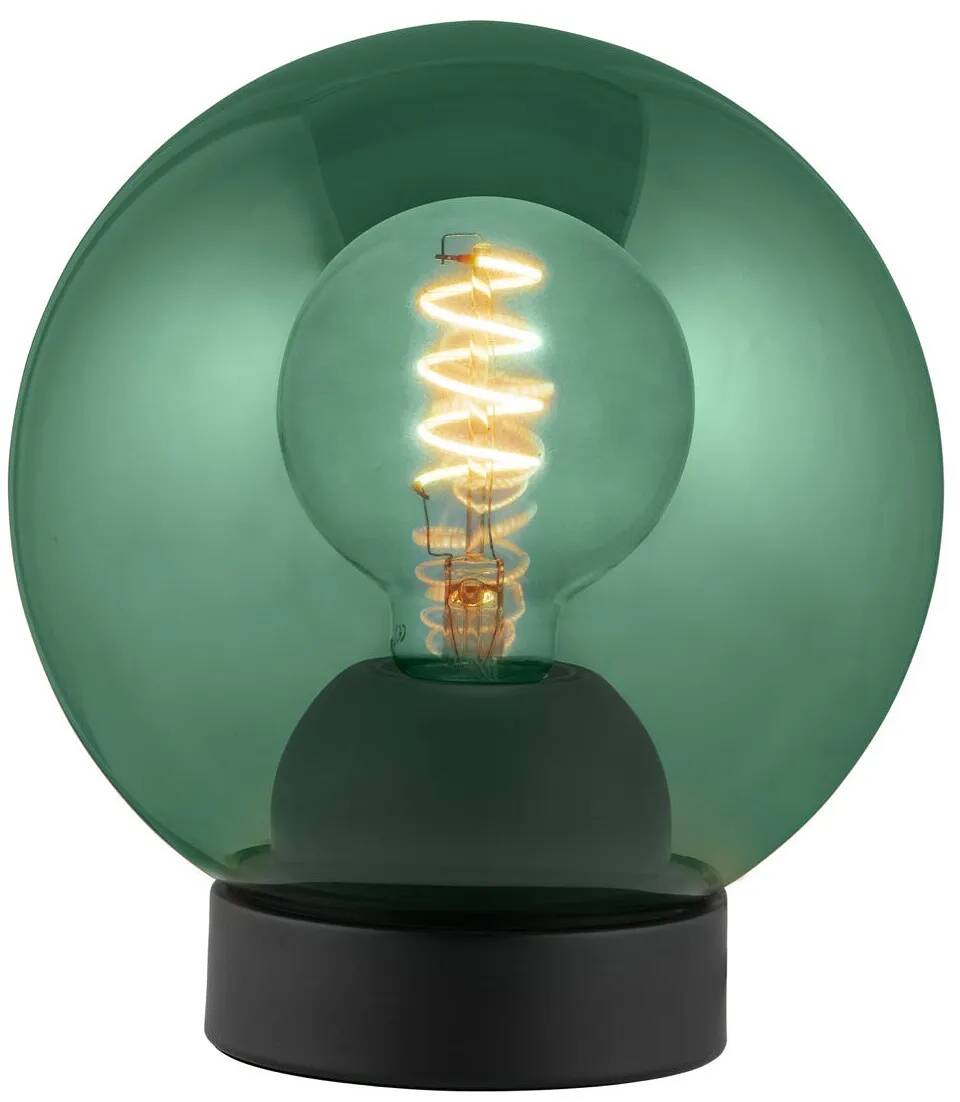 Lampe de table en verre vert H20