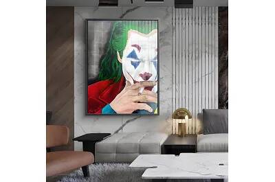 Tableau acrylique Tuxedo Joker noir