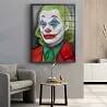 Tableau acrylique Joker Portrait noir