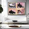 Tableau acrylique Air Jordan Sneaker noir