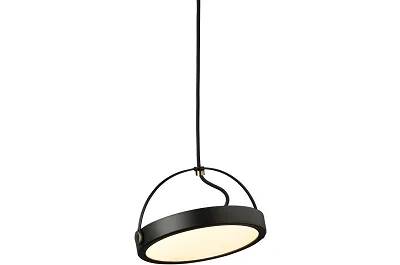 Lampe suspension à LED en métal noir Ø40