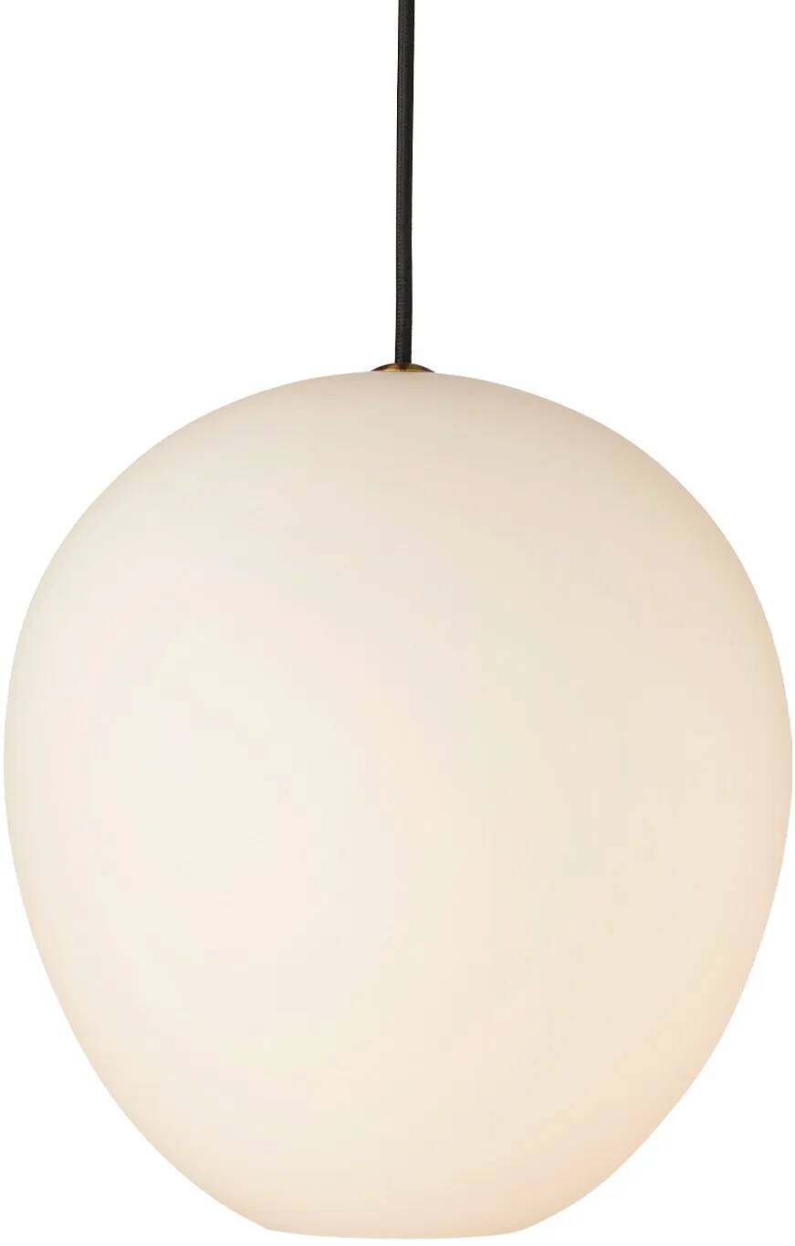 Lampe suspension en verre blanc Ø26