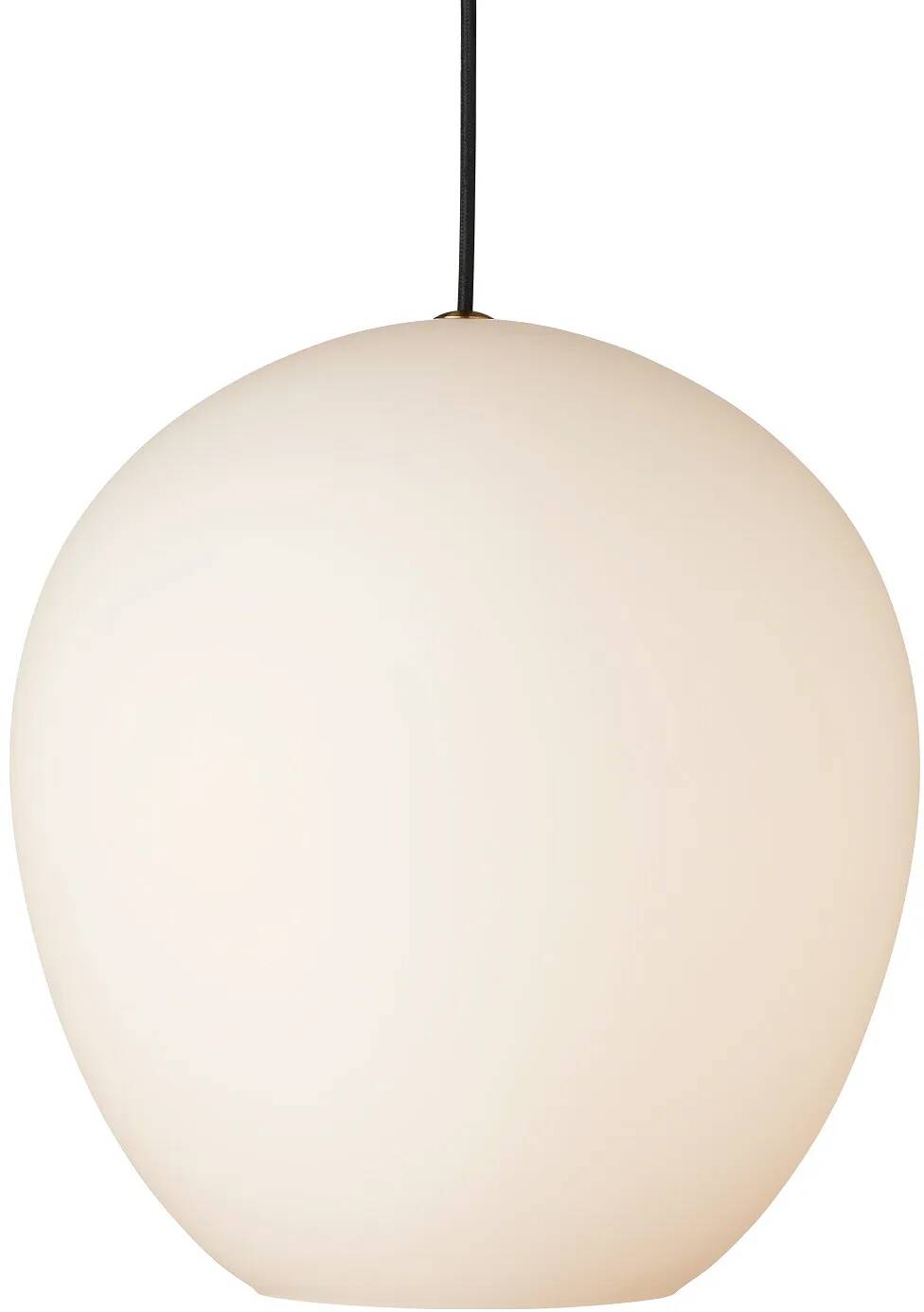 Lampe suspension en verre blanc Ø35