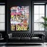 Tableau acrylique Beatles Novo noir