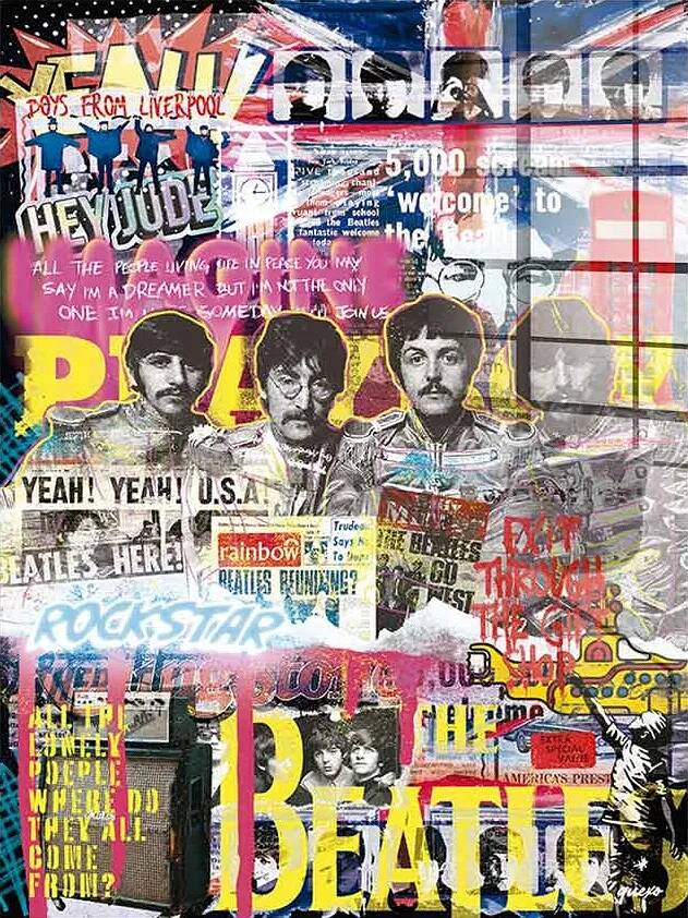 Tableau acrylique Beatles Novo