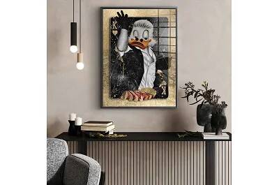 Tableau acrylique Nurset Duck noir