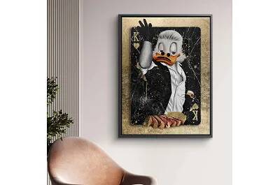 Tableau acrylique Nurset Duck noir