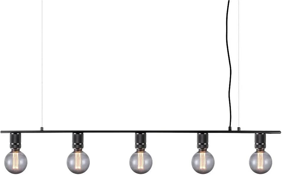 Lampe suspension en métal noir L120