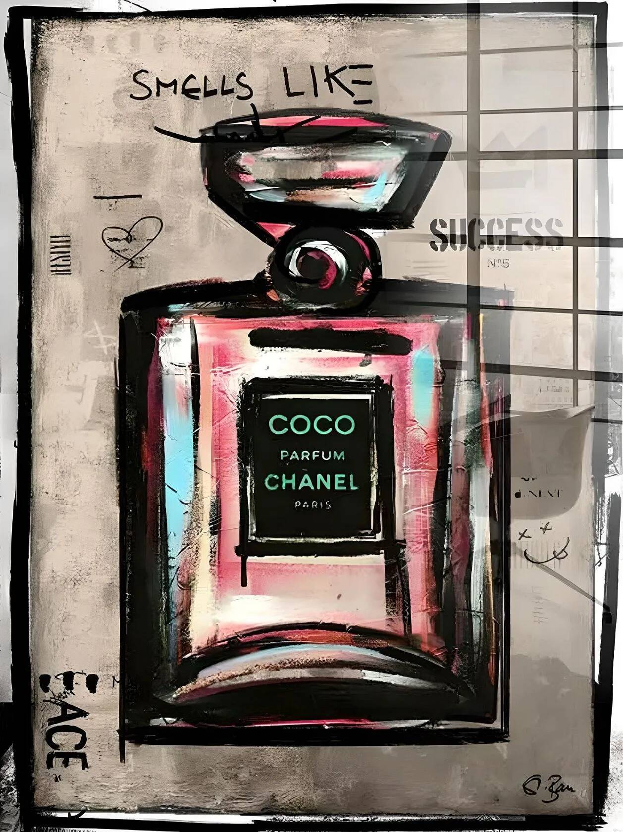 Tableau acrylique Coco Chanel