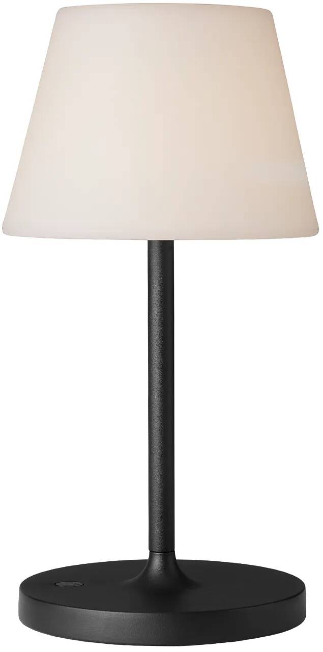 Lampe de table à LED en aluminium noir graphite H29