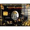 Tableau feuille d'or American Express