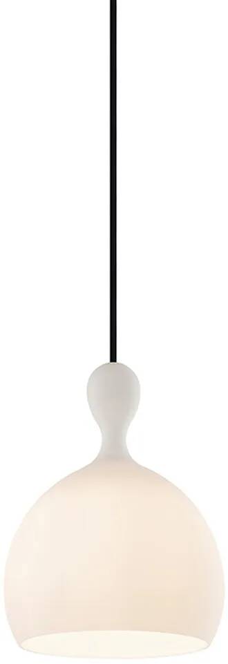 Lampe suspension en verre blanc Ø18