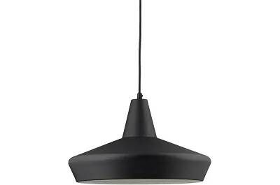 Lampe suspension en métal noir Ø37
