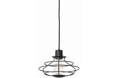 Lampe suspension en métal noir Ø28