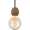 Lampe suspension en bois mahogany Ø8