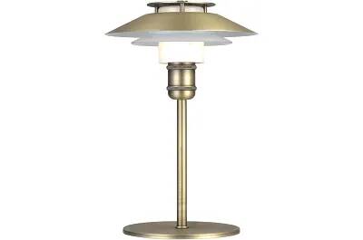 Lampe de table en métal laiton antique H28