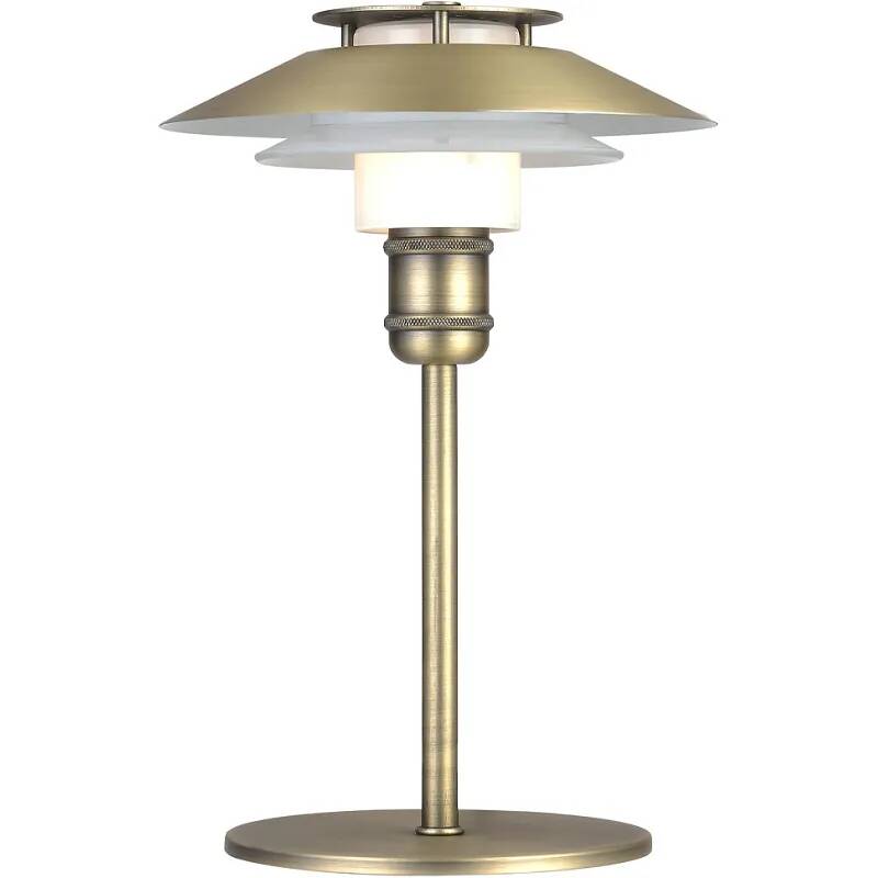 Lampe de table en métal laiton antique H28