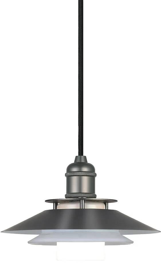 Lampe suspension en métal anthracite Ø18