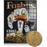 Tableau feuille d'or Billionaire Duck Scrooge noir