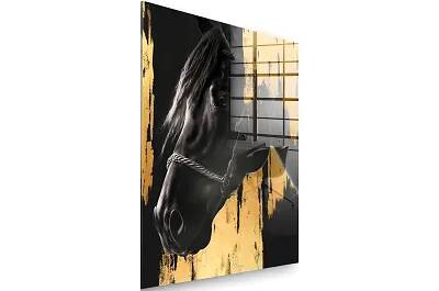 Tableau feuille d'or Luxury Horse