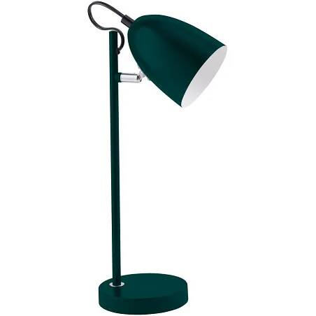 Lampe de table en métal vert foncé H37