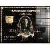 Tableau feuille d'or Royal Black American Express