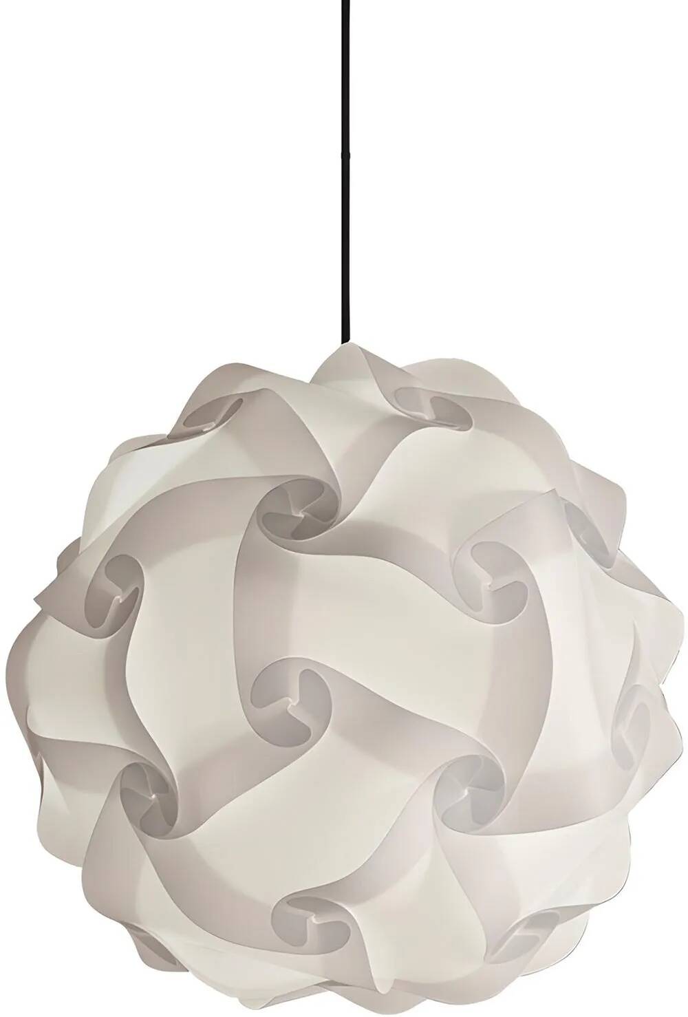 Lampe suspension en PVC blanc Ø40