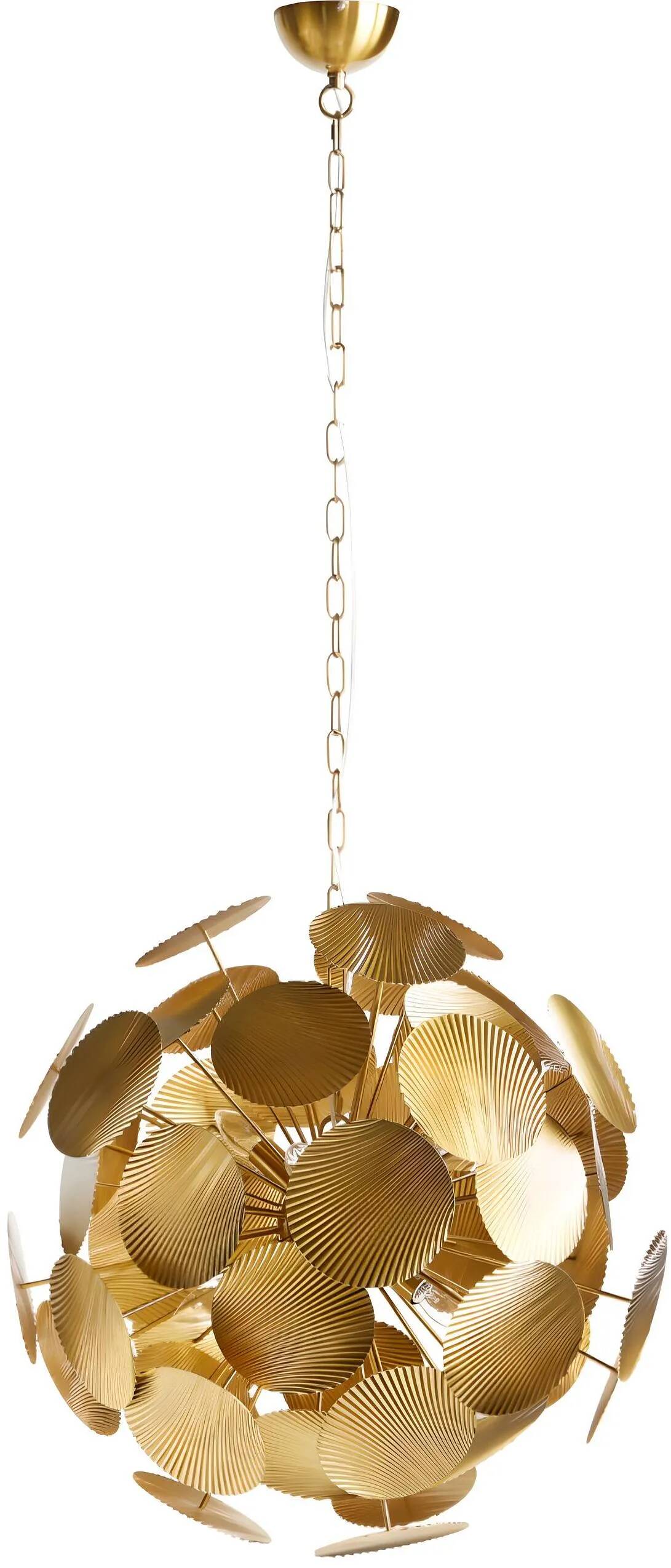 Lampe suspension design en métal doré Ø63