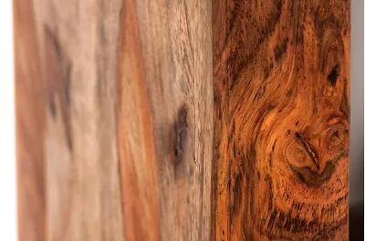 Étagère sur pieds en bois massif de sheesham 8 compartiments