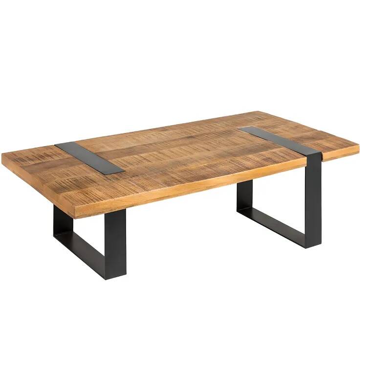 Table basse en bois massif de manguier L100