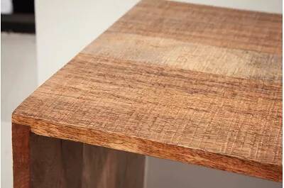 Table d'appoint en bois de manguier laqué