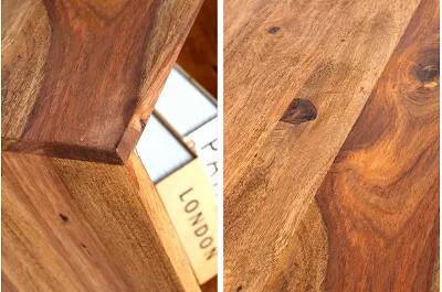Table d'appoint en bois massif sheesham laqué